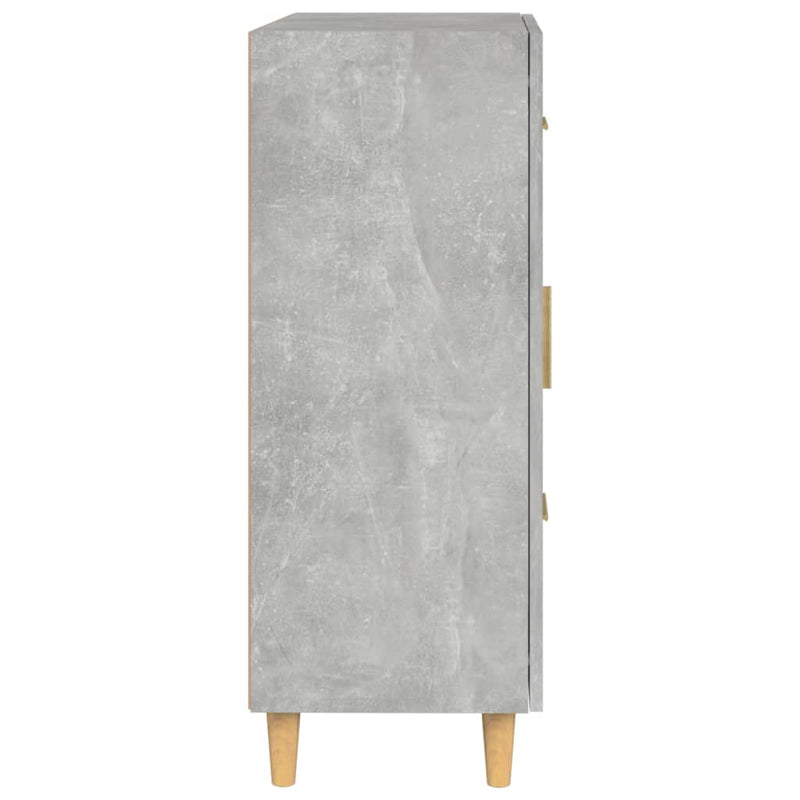 vidaXL betonszürke szerelt fa tálalószekrény 69,5 x 34 x 90 cm