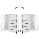 vidaXL fehér szerelt fa tálalószekrény 69,5 x 34 x 90 cm