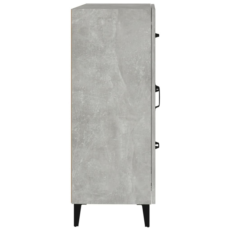 vidaXL betonszürke szerelt fa tálalószekrény 69,5 x 34 x 90 cm