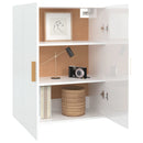 vidaXL magasfényű fehér faliszekrény 69,5 x 34 x 90 cm