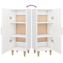 vidaXL fehér szerelt fa tálalóasztal 34,5 x 34 x 90 cm