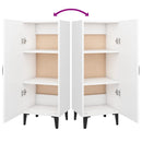 vidaXL fehér szerelt fa tálalóasztal 34,5 x 34 x 90 cm