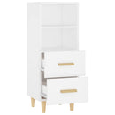 vidaXL fehér szerelt fa tálalóasztal 34,5 x 34 x 90 cm