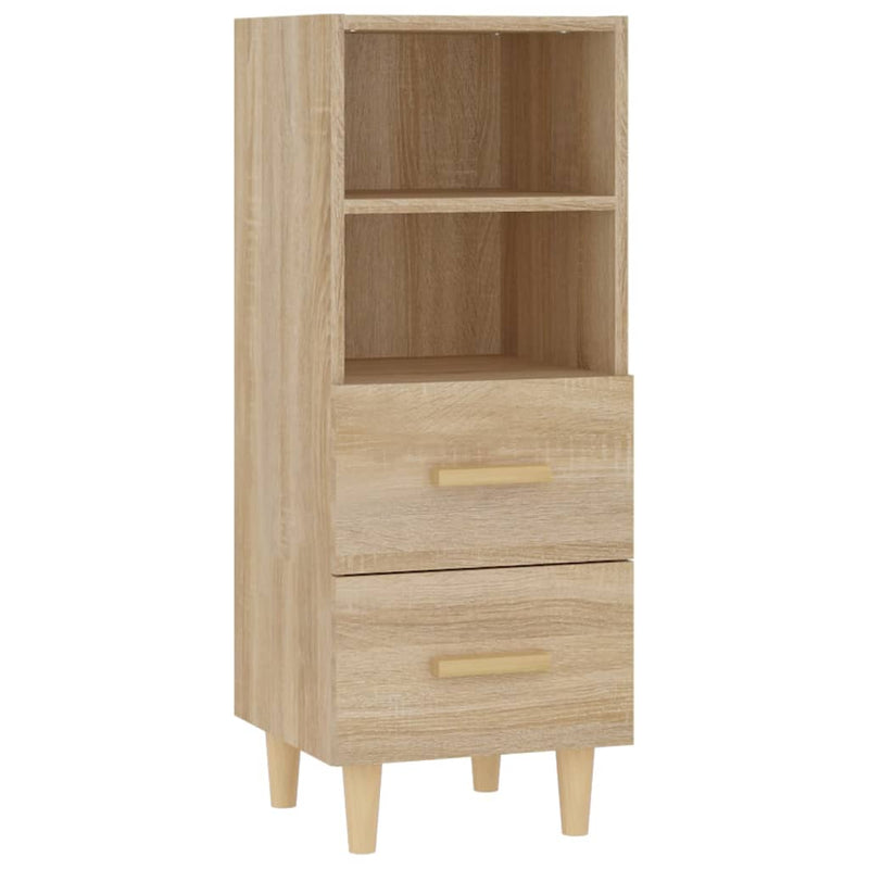vidaXL sonoma tölgy színű szerelt fa tálalóasztal 34,5x34x90 cm