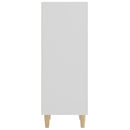 vidaXL fehér szerelt fa tálalóasztal 34,5 x 32,5 x 90 cm