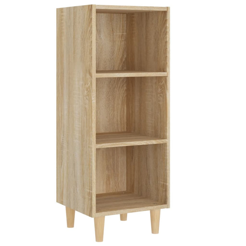 vidaXL sonoma tölgy színű szerelt fa tálalószekrény 34,5x32,5x90 cm