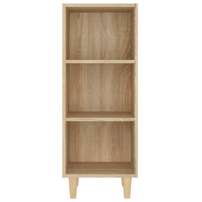 vidaXL sonoma tölgy színű szerelt fa tálalószekrény 34,5x32,5x90 cm