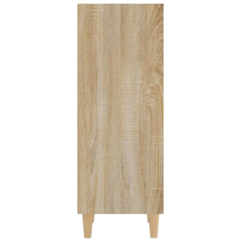 vidaXL sonoma tölgy színű szerelt fa tálalószekrény 34,5x32,5x90 cm