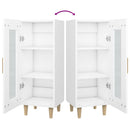 vidaXL fehér szerelt fa tálalóasztal 34,5 x 34 x 90 cm