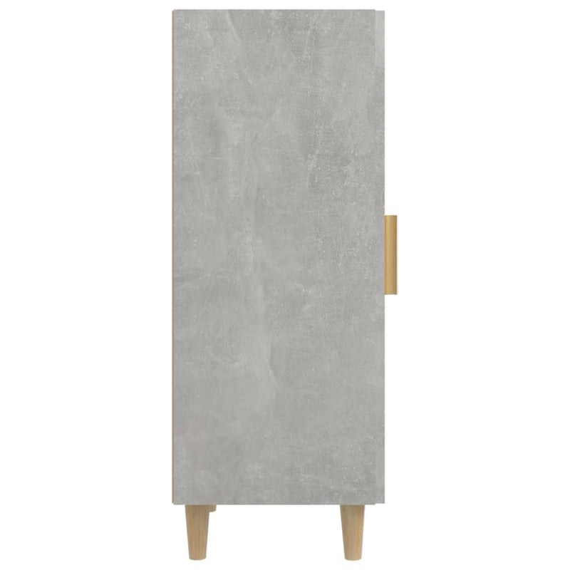 vidaXL betonszürke szerelt fa tálalószekrény 34,5 x 34 x 90 cm
