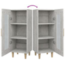 vidaXL betonszürke szerelt fa tálalószekrény 34,5 x 34 x 90 cm