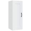 vidaXL magasfényű fehér szerelt fa függőszekrény 35x34x90 cm