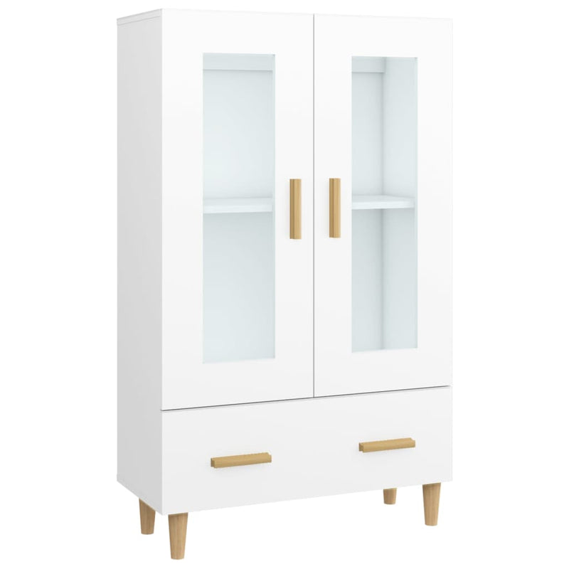 vidaXL fehér szerelt fa magasszekrény 70 x 31 x 115 cm