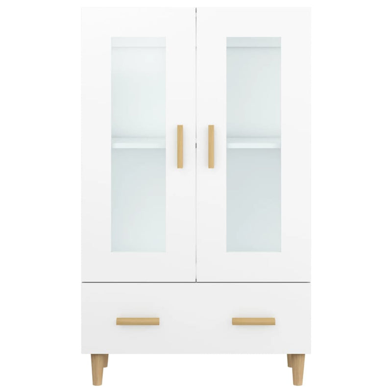 vidaXL fehér szerelt fa magasszekrény 70 x 31 x 115 cm
