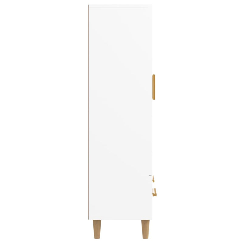 vidaXL fehér szerelt fa magasszekrény 70 x 31 x 115 cm