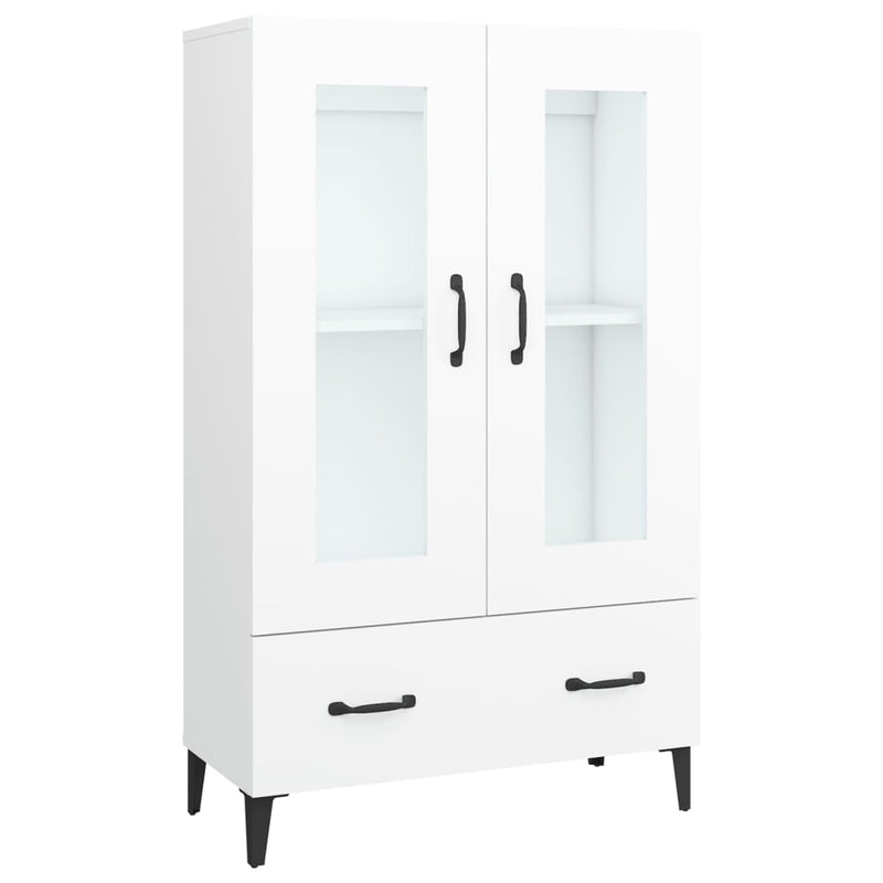 vidaXL fehér szerelt fa magasszekrény 70 x 31 x 115 cm