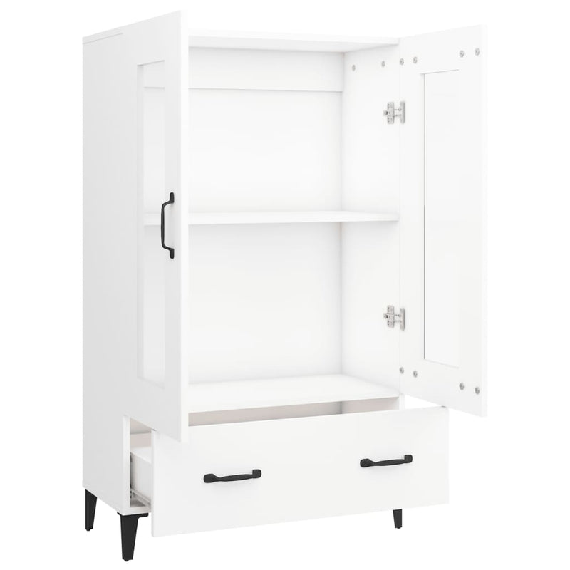 vidaXL fehér szerelt fa magasszekrény 70 x 31 x 115 cm