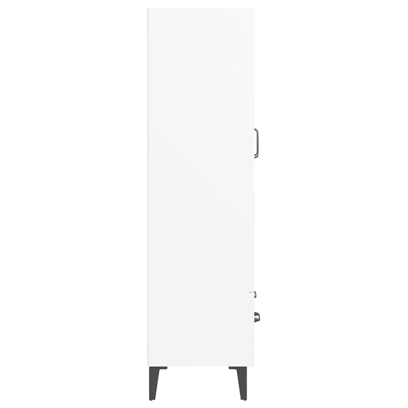 vidaXL fehér szerelt fa magasszekrény 70 x 31 x 115 cm