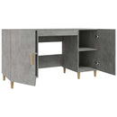 vidaXL betonszürke szerelt fa íróasztal 140 x 50 x 75 cm