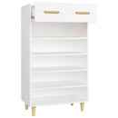 vidaXL fehér szerelt fa cipőszekrény 60 x 35 x 105 cm