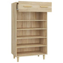 vidaXL sonoma tölgy színű szerelt fa cipősszekrény 60 x 35 x 105 cm