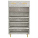 vidaXL betonszürke szerelt fa cipőszekrény 60 x 35 x 105 cm