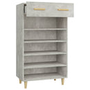 vidaXL betonszürke szerelt fa cipőszekrény 60 x 35 x 105 cm