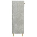 vidaXL betonszürke szerelt fa cipőszekrény 60 x 35 x 105 cm