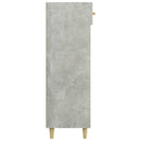 vidaXL betonszürke szerelt fa cipőszekrény 60 x 35 x 105 cm