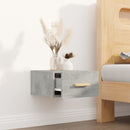 vidaXL 2 db betonszürke falra szerelhető éjjeliszekrény 35x35x20 cm