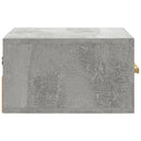 vidaXL 2 db betonszürke falra szerelhető éjjeliszekrény 35x35x20 cm