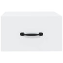 vidaXL fehér falra szerelhető éjjeliszekrény 35x35x20 cm