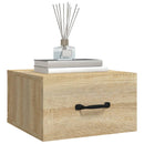 vidaXL sonoma tölgy színű falra szerelhető éjjeliszekrény 35x35x20 cm