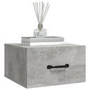 vidaXL 2 db betonszürke falra szerelhető éjjeliszekrény 35x35x20 cm