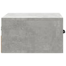 vidaXL 2 db betonszürke falra szerelhető éjjeliszekrény 35x35x20 cm