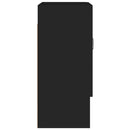 vidaXL fekete szerelt fa faliszekrény 60 x 31 x 70 cm