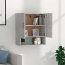 vidaXL betonszürke szerelt fa faliszekrény 60 x 31 x 70 cm
