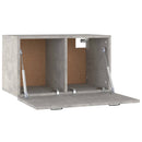 vidaXL betonszürke szerelt fa faliszekrény 60 x 36,5 x 35 cm