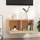 vidaXL sonoma tölgy színű szerelt fa faliszekrény 80 x 36,5 x 35 cm