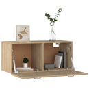 vidaXL sonoma tölgy színű szerelt fa faliszekrény 80 x 36,5 x 35 cm