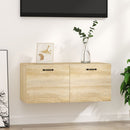 vidaXL sonoma tölgy színű szerelt fa faliszekrény 80 x 36,5 x 35 cm