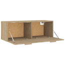vidaXL sonoma tölgy színű szerelt fa faliszekrény 100 x 36,5 x 35 cm