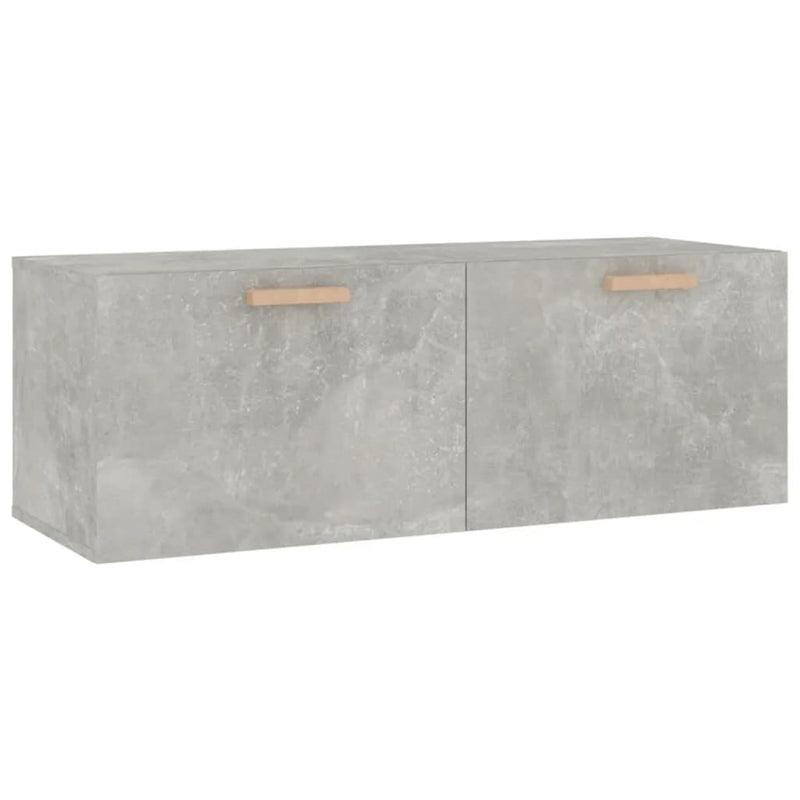 vidaXL betonszürke szerelt fa faliszekrény 100 x 36,5 x 35 cm