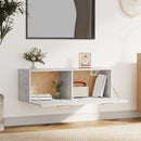 vidaXL betonszürke szerelt fa faliszekrény 100 x 36,5 x 35 cm
