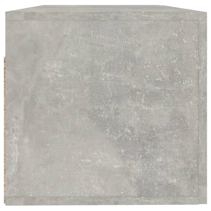 vidaXL betonszürke szerelt fa faliszekrény 100 x 36,5 x 35 cm