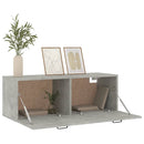 vidaXL betonszürke szerelt fa faliszekrény 100 x 36,5 x 35 cm