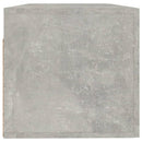 vidaXL betonszürke szerelt fa faliszekrény 100 x 36,5 x 35 cm