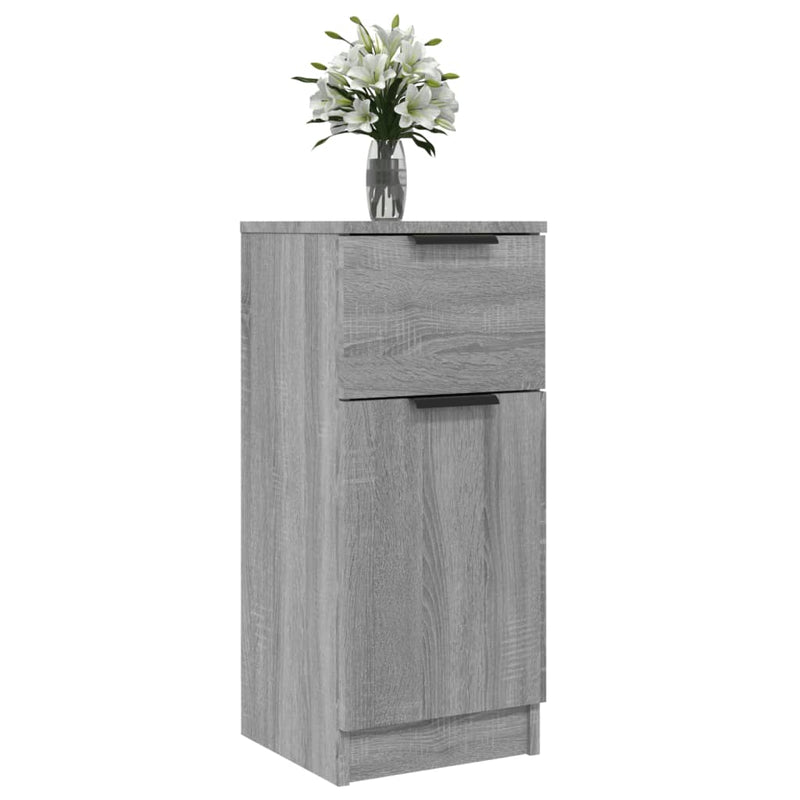 vidaXL 2 db szürke sonoma színű szerelt fa tálalószekrény 30x30x70 cm
