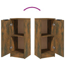 vidaXL füstös tölgyszínű szerelt fa tálalószekrény 30 x 30 x 70 cm