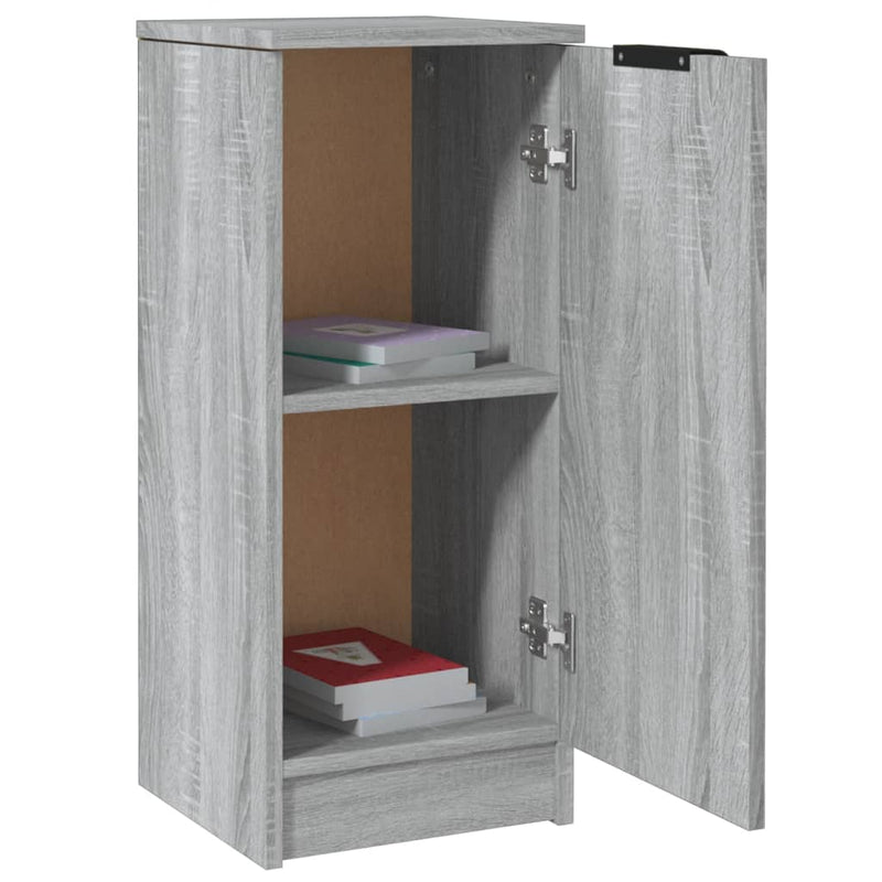 vidaXL 2 db szürke sonoma színű szerelt fa tálalószekrény 30x30x70 cm